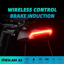 Meilan X5 Wireless bike Brake light version Flash Safety Rear Turn Bicycle Wireless Remote Control turning laser light