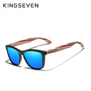 KINGSEVEN Original Design Multi Color Wood Sunglasses Men 2020 Handmade Luxury Fashion Women Mirror Sun Glasses Oculos de sol