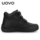 UOVO New Arrival School Shoes Mid-Calf Boys Hiking Fashion Sport Outdoor Children Casual Sneakers Size