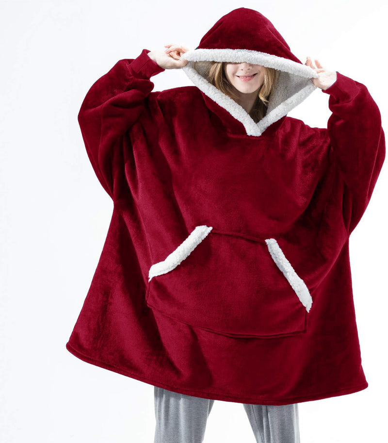 Im Herbst und Winter 2021 können Männer und Frauen mit einer tragbaren Lamm-Kaschmir-Decke zu Hause Freizeit-Plüschpullover tragen