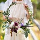 Anillo de Metal dorado de 10-40cm, guirnalda de flores, decoración de deshierbe para bodas, despedida de soltera, decoración de fiesta en casa, aros colectores