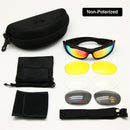 Polarized Ballistic Army Sunglasses Daisy One C6 Military Goggles Rx Insert 4 Lens Kit Men Combat War Game Tactical Glasses