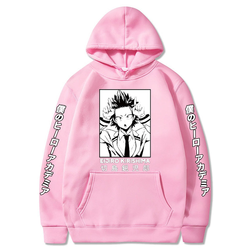 Harajuku Hoodie My Hero Academia Kirishima Eijiro Printed Men/women Hoodie Long Sleeve Sweatshirt