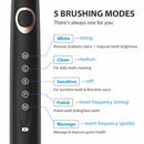 Seago elektryczna soniczna szczoteczka do zębów USB akumulator 5 trybów inteligentne szczoteczki ultradźwiękowe walizka podróżna pielęgnacja jamy ustnej szczotka 8 zębów głowice