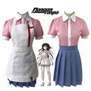 Mikan Tsumiki Cosplay Anime Danganronpa Dangan Ronpa 2 Cosplay Costume Women Outfit Sets Halloween Party Dress Wig