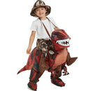 Velociraptor T REX mascota disfraz inflable para niños Anime disfraces de Halloween dinosaurio regalo de cumpleaños para fiesta Cosplay soplar