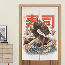 Japanese Door Curtain Partition Curtain Restaurant Decoration Curtain Noren for Noodle Store Kitchen Room Decoration
