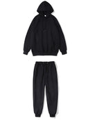 Hoodies Pants Suit for Girls Boys Solid Color  Sweatshirt Suit Kids Autumn Winter Clothes men's hoodie + pants Sets