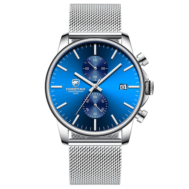 Nuevos relojes CHEETAH para hombre, relojes de cuarzo deportivos de moda de marca de lujo, reloj cronógrafo de acero inoxidable para hombre, reloj Masculino