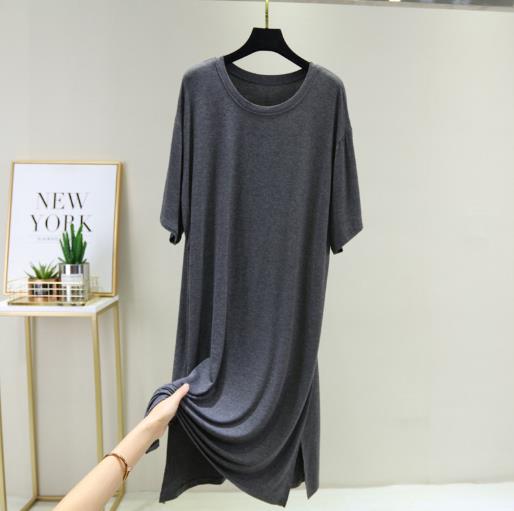 Nachtwäsche Frauen Nachtkleid neue modale Baumwolle Nachthemden lose große Nachthemd weibliche Kleid Schlafkleider nuisette femme