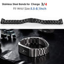 Correa para Fitbit charge 3 band Pulsera de repuesto Charge3/Charge4 Reloj inteligente Pulsera de acero inoxidable Fitbit Charge 4 band