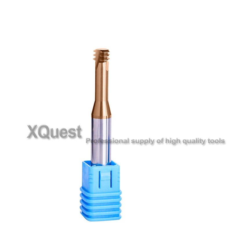 XQuest CNC Carbide Thread Milling Cutter M1 M1.2 M1.4 M1.6 M1.8 M2 M2.5 M3 M4 M5 M6 M8 Machine end Mill Cutters M10 M12 M14 M16