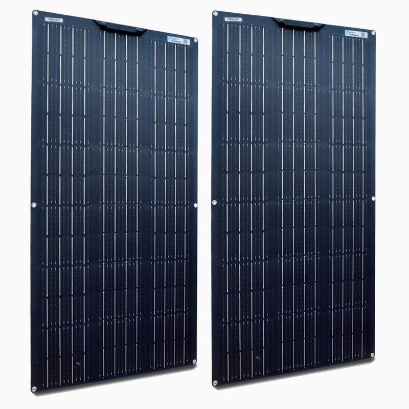 Módulo de panel solar flexible XINPUGUANG 2 uds 18v 100 vatios 200W con controlador para batería de 12V 24V coche RV carga en casa