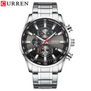 CURREN Man Watches Luxury Sporty Chronograph Wristwatches for Men Quartz Stainless Steel Band Clock Luminous Hands