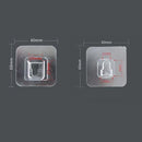 Double-sided Self Adhesive Wall Hooks for Kitchen Bathroom Socket Holder Wall Mounted Rack Organizer Storage Holder Tools