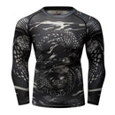 MMA T-Shirt Herren Rashguard Jiu Jitsu Bjj T-Shirt Langarm Fitness Muay Thai Boxsport Pullover Mma Rashguard Boxtrikot