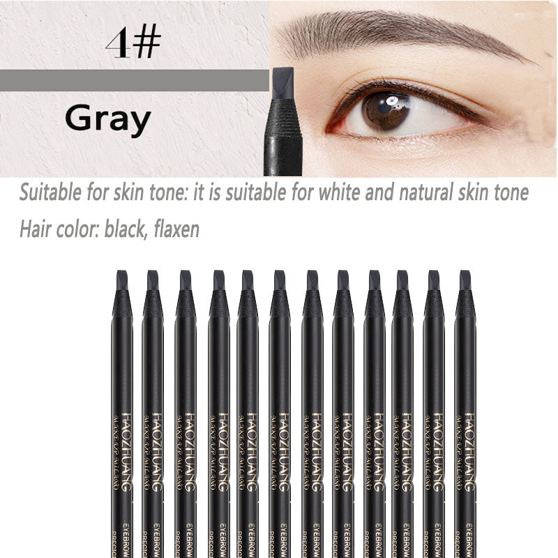 12PCS  Eyebrow Pencil Cosmetic  pencil  for eyeshadow Natural Long-Lasting Tattoo  eyebrows waterproof eyebrow makeup set beauty