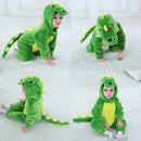 Umorden Baby Dinosaur Kigurumi Green Cartoon Animal Costume Infant Toddler Child Bodysuit Jumpsuit Onesie Flannel Comfortable