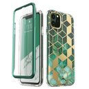 Funda i-blason para iPhone 11 Pro de 5,8 "(2019), carcasa de parachoques de mármol brillante de cuerpo completo Cosmo con Protector de pantalla integrado