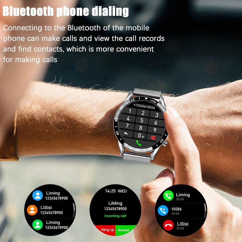 LIGE 2021 New Smart Watch Men Full Touch Screen Sports Fitness Watch IP68 Waterproof Bluetooth For Android ios smartwatch Mens