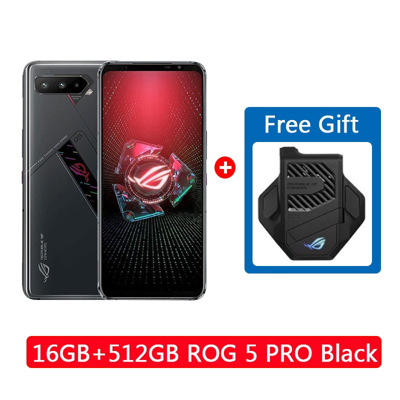 Global Rom Asus ROG Phone 5Pro ROG 5S 5G Gaming Phone 144Hz Display Snapdragon 888 Plus 6000mAh Schnellladendes 65W Smartphone