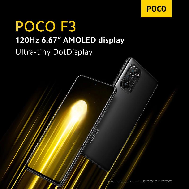 Global Version POCO F3 NFC 5G 128GB/256GB Smartphone Snapdragon 870 Octa Core 6.67"120Hz E4 AMOLED Display 48MP 33W Fast Charge