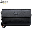 JEEP BULUO famosa marca de bolsos de mano para hombre, bolsos de mano de lujo para teléfono y bolígrafo, carteras de cuero derramado de alta calidad, bolso de mano