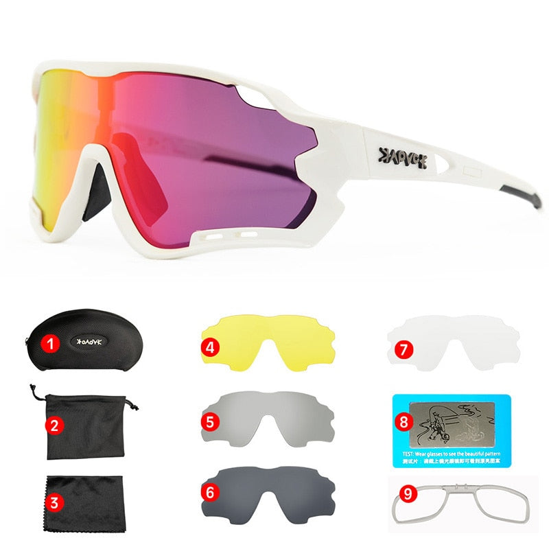 MTB bicicleta gafas hombre mujer Ciclismo gafas de sol Uv400 polarizado bicicleta gafas deportes carreras montar gafas Ciclismo 1 lente