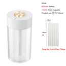 Portable Air Humidifier Wireless 2000mAh Usb Rechargeable Electric Humidifiers Diffuser Cool Mist Maker Night Lamp For Home