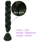 Black Star Hair Ombre Jumbo Extensiones de cabello trenzado Trenzas retorcidas de 24 pulgadas Fibra de cabello sintético para trenzado retorcido para mujeres