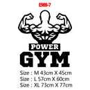 Große 73 cm x 104 cm Fitness-Zitat-Vinyl-Wandaufkleber für Fitnessstudios, Dekor, Fitnessraum-Aufkleber, motivierende Frse-Vinyl-Wandaufkleber