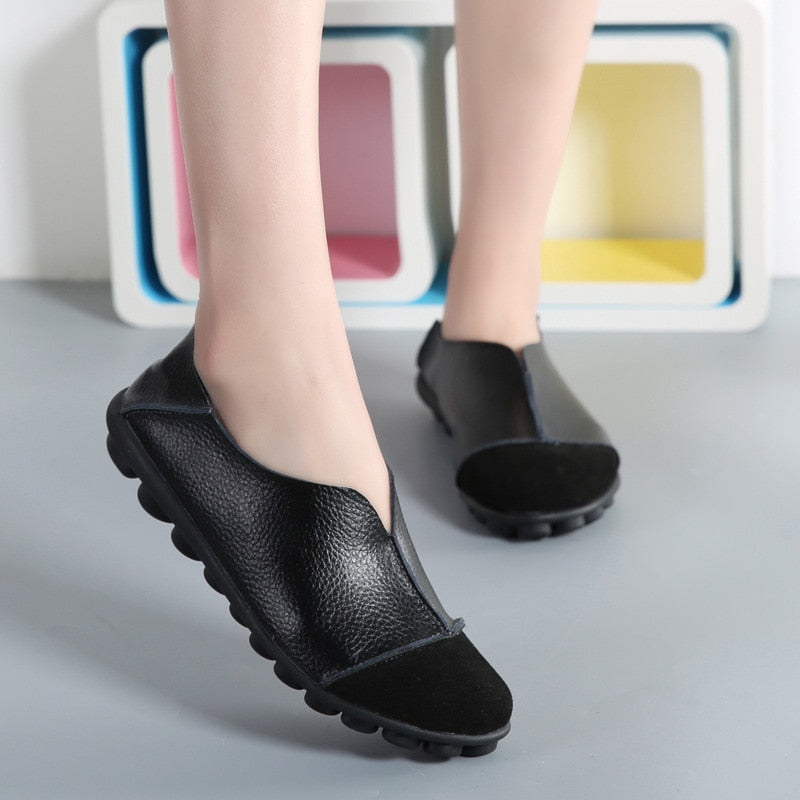 Mujeres 2020 Boca baja Verano Confort Playa Pisos Zapatos Slip On Flats Damas Zapatos de moda