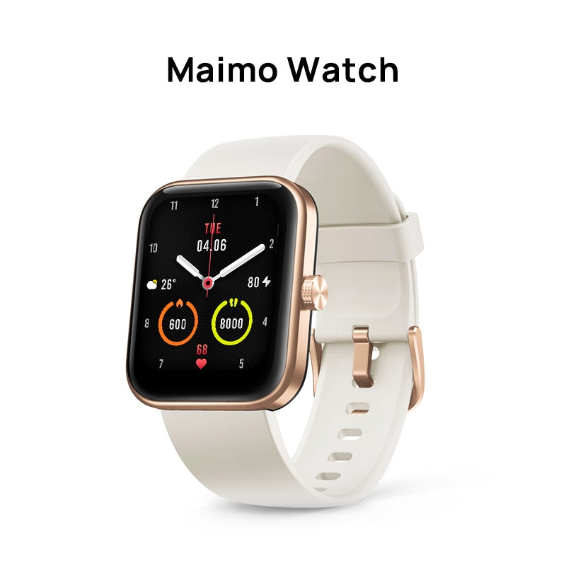 Global Version 70mai Maimo Watch Blood Oxygen Heart Rate 1.69&quot; 5ATM Waterproof For Xiaomi Smartwatch Mi Band Women Men&