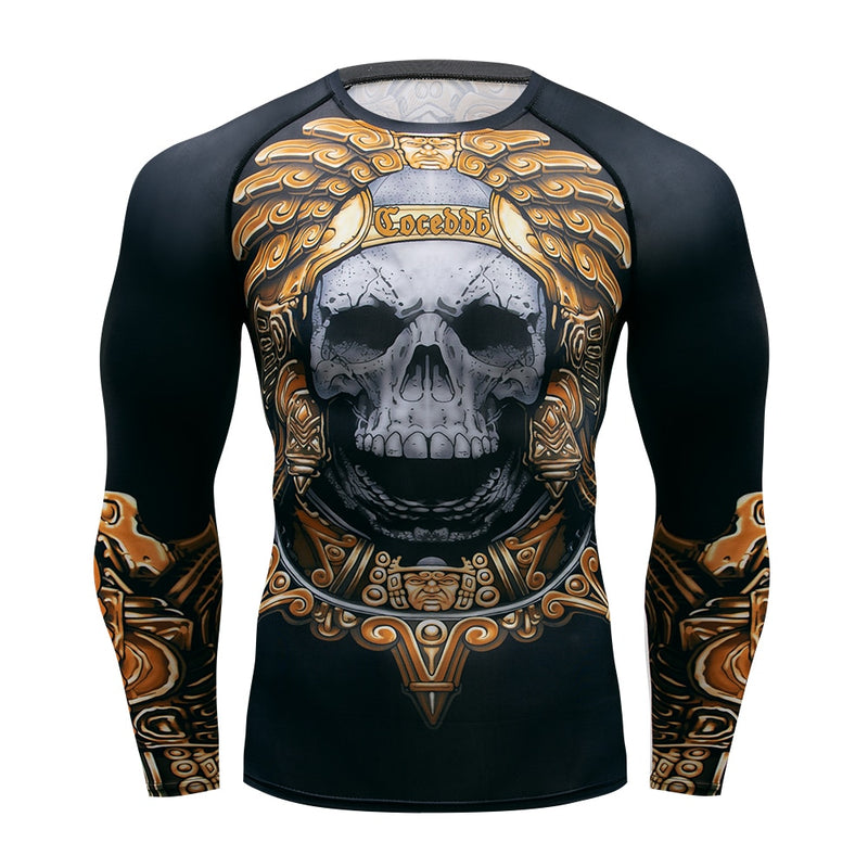MMA T-Shirt Herren Rashguard Jiu Jitsu Bjj T-Shirt Langarm Fitness Muay Thai Boxsport Pullover Mma Rashguard Boxtrikot