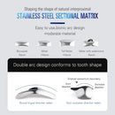 AZDENT Dental Sectional Matrix Contoured System Metal Matrices Dentistry Matrix Band Resin Clamping Seperating Ring Autoclavable