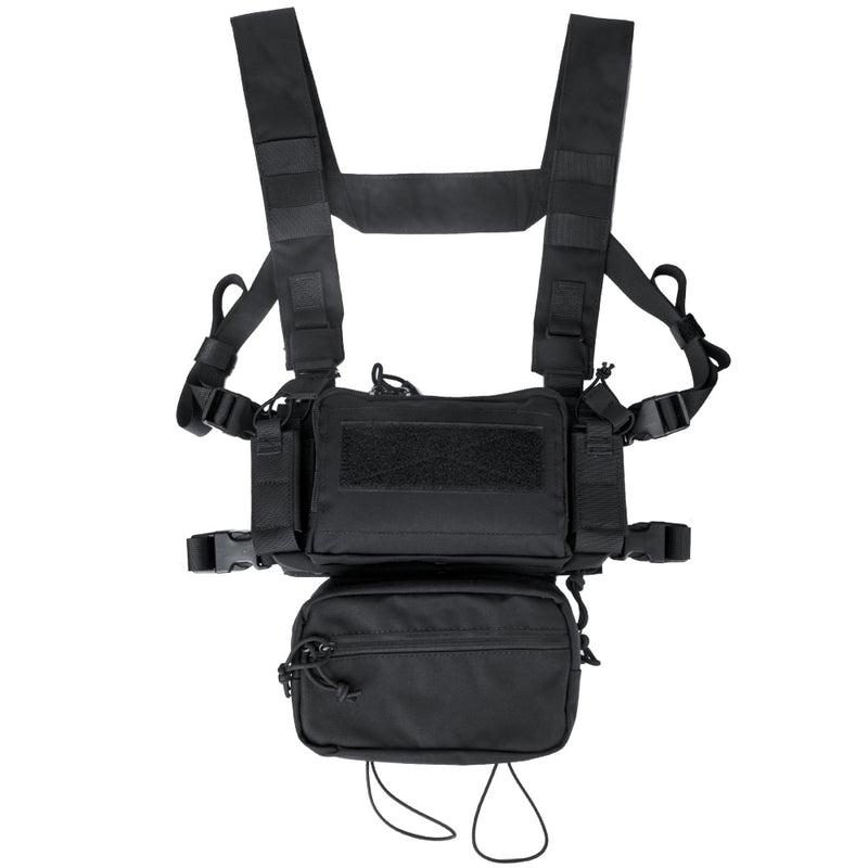 Tactical Micro Chest Rig Modular H Harness D3CR Paquete divertido SACK Pouch Chaleco de combate 5.56 Mag Airsoft