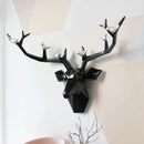 Resin 3d Big Deer Head Wall Decor for Home Satue Decoration Accessories Abstract Sculpture Modern Animal Head wall Decoration