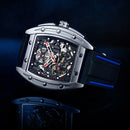 2020 new AILANG automatic mechanical men military luxury brand-name business hollowed out waterproof gents watches Rubber strap
