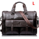 Maletín de cuero negro para hombre, bolso de negocios, bolsos de mensajero, bolso de hombro Vintage para hombre, bolsos de viaje grandes para ordenador portátil, oferta XA177ZC