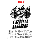 Große 73 cm x 104 cm Fitness-Zitat-Vinyl-Wandaufkleber für Fitnessstudios, Dekor, Fitnessraum-Aufkleber, motivierende Frse-Vinyl-Wandaufkleber