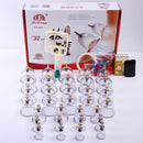 32/24 Cans Massage Vacuum Cupping Set Thicker Magnetic Aspirating Cupping Cans Acupuncture Suction Cup Chinese Massage Kit