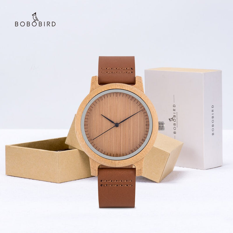 Men's Watch BOBO BIRD Promotion Price Wood Couple Watch Brand Quartz Wristwatche Handmade Wooden Clock As Gift relogio masculino