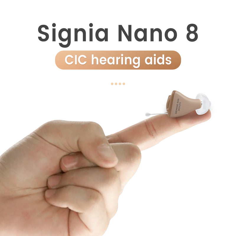 SIEMENS Signia Audífonos invisibles Audífonos digitales programables de 8 canales Aplicación de teléfono Ajuste Audífonos Cuidado del oído Original