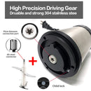 Picadora eléctrica de 2 velocidades VOA, picadora de carne de acero inoxidable, procesadora de alimentos, rebanadora, máquina de suplemento para bebés de 2 L de capacidad