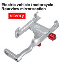 Aluminium-Fahrrad-Handyhalter Motorrad-Rückfahrhalterung 360 Grad drehbarer Lenker für Telefon GPS-Telefonständer