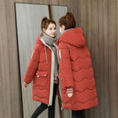2022 Winter Frauen Jacke Mäntel Lange Parkas Weibliche Daunen Baumwolle Mit Kapuze Mantel Dicke Warme Jacken Winddicht Casual Student Mantel