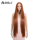 Noble Cosplay Wigs For Black Women Straight Synthetic Lace WIg 38 Inch Ombre Blonde Lace Wig Cosplay Blonde Synthetic Lace Wig