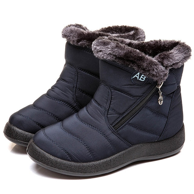 YAERNIWomen Boots 2019 New Waterproof Snow Boots For Winter Shoes Women Casual Lightweight Ankle Botas Mujer Warm Winter Boots