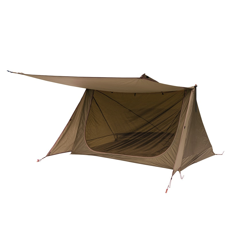 OneTigris 3 Season Zelt BACKWOODS BUNGALOW Ultraleichtes Shelter Zelt im Baker-Stil für Bushcrafter und Survivalisten Camping Wandern