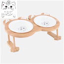 Ceramic Cat Bowl Dog Bowl Single And Double Pet Bowl Cat Dog Feeder Water Bowl With Stand Feeding Dish Food Bowl Pets Supplies